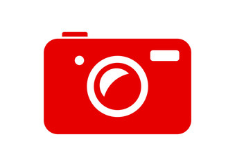 Camera vector icon on white background