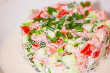 fresh vegetable salad