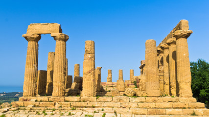 Temple of Hera,Juno at Agrigento Valley of the Temple, Sicily