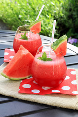 watermelon drinks © Barbara Helgason