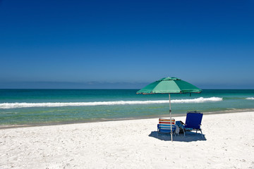 Beach Chairs with Umbrella