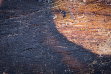 wood board weathered with scratch texture background