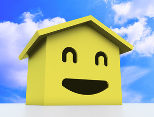 3d smile house model