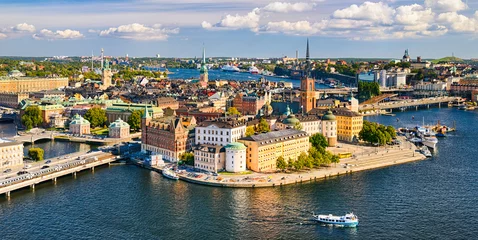 Muurstickers Gamla Stan in Stockholm, Zweden © Mapics