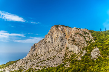 Landscape view on mountain in Crimea