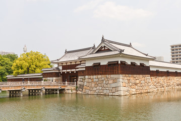 Obraz premium Ninomaru Omote Gate and Tamon Yagura Turret of Hiroshima Castle