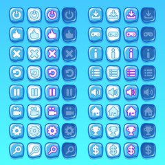 ice game icons buttons icons, interface, ui