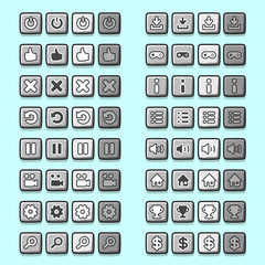 stone game icons buttons icons, interface, ui