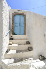 Traditional Greek door at Santorini Island, Megalochori