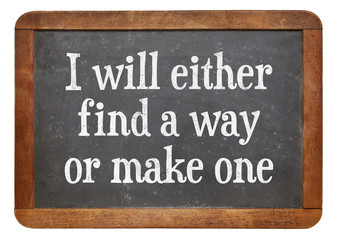 Problem solving concept on blackboard
