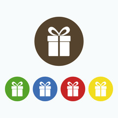 Simple icons Gift box.