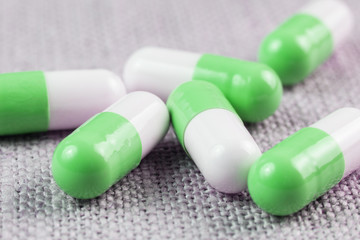 Medical green capsules