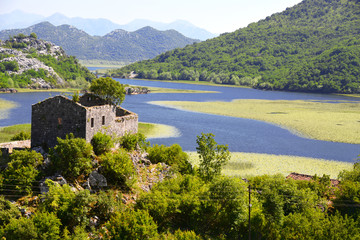 Karuc village on Lake Skadar, Montenegro