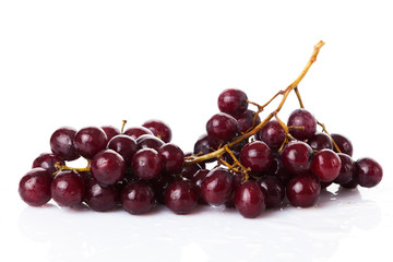 red grape isolated on white