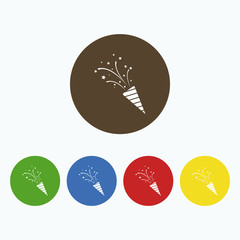 Simple icons Christmas crackers.
