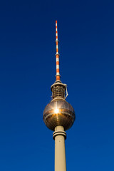 Tv tower in Alexanderplatz, Berlin, Germany