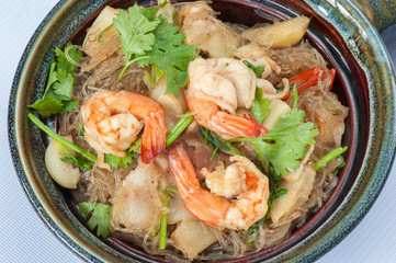 Prawns with Vermicelli