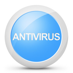 Tasto pulsante antivirus blu