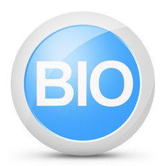 Tasto pulsante bio colore blu