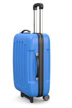 blauer Reisekoffer