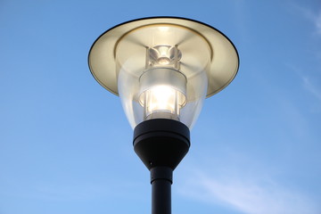 Lamp post in the sky