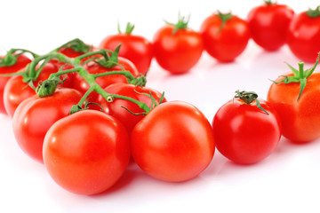 Group of cherry tomatoes, closeup
