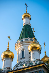 Fototapeta na wymiar St. Nicholas church in Sofia