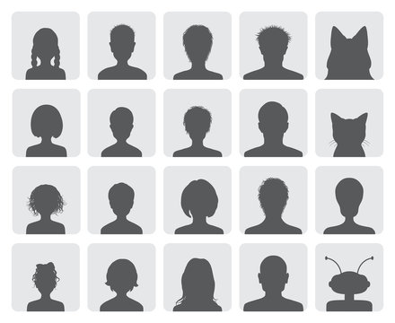 Set of avatars