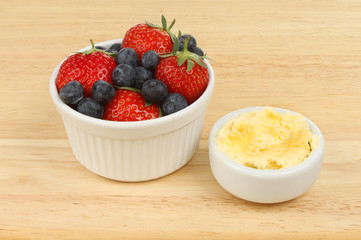 Fruit and cream