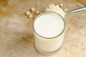 glass of soy milk