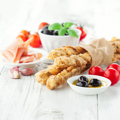 Grissini bread sticks