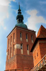 Fototapeta na wymiar Frombork-ufortyfikowana gotycka katedra