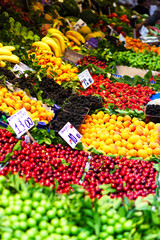 Fresh fruits at the market