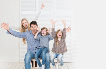 Obraz premium Joyful family