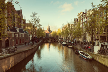 Downtown of Amsterdam, Netherlands