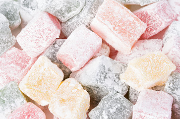 Turkish delight as background