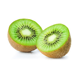 Fototapeta na wymiar Kiwi fruit isolated on white background.