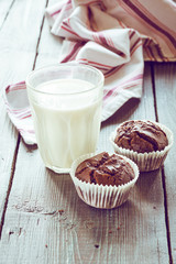 Chocolate muffins.