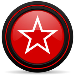 star red glossy web icon