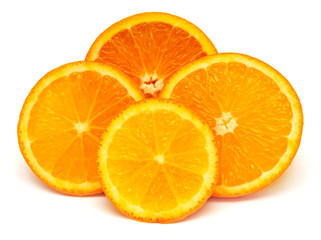 Naklejka na ściany i meble Whole orange fruit