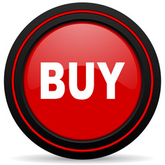 buy red glossy web icon