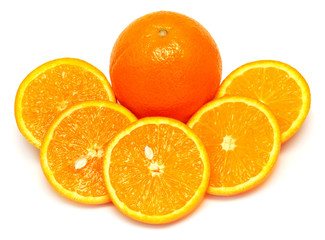 Whole orange fruit