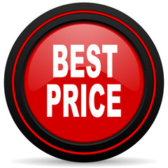 best price red glossy web icon