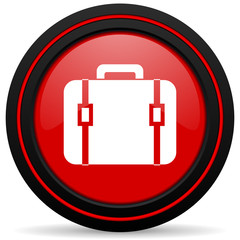 Obraz premium bag red glossy web icon