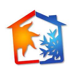 Design of the air conditioning business, vector