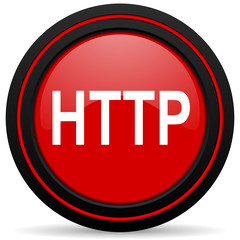 http red glossy web icon