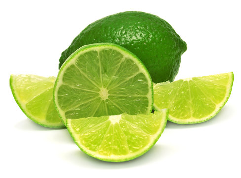 Citrus lime fruit slice