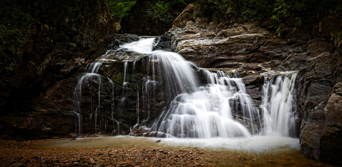 Beautiful waterfall, Adygea, Caucasus