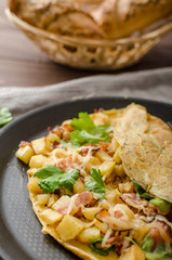 Country egg omelette