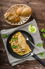 Country egg omelette